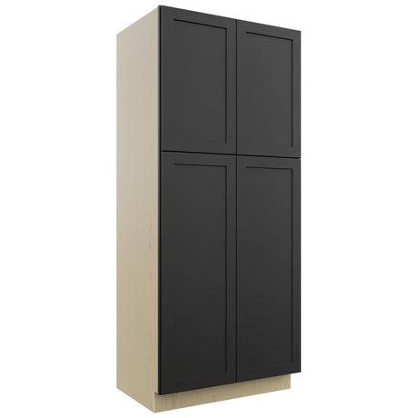 Fabuwood Galaxy Pitch Black TP362484 Tall Pantry Cabinet, Front View