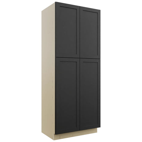 Fabuwood Galaxy Pitch Black TP362490 Tall Pantry Cabinet, Front View