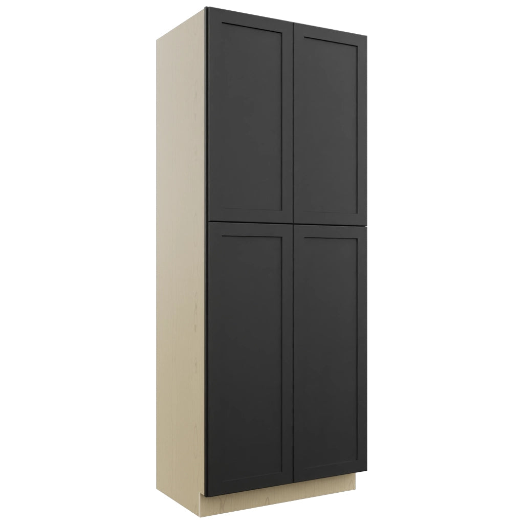 Fabuwood Galaxy Pitch Black TP362493 Tall Pantry Cabinet, Front View