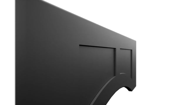 Fabuwood Galaxy Pitch Black VARP36 Wall Valance, Detail View