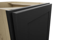 Fabuwood Galaxy Pitch Black VB18FD Vanity Base Full Height Cabinet, Detail View