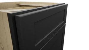 Fabuwood Galaxy Pitch Black VB21-34 Vanity Base Standard Cabinet, Detail View
