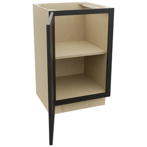 Fabuwood Galaxy Pitch Black VB21FD Vanity Base Full Height Cabinet, Open View