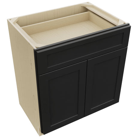 Fabuwood Galaxy Pitch Black VB30-34 Vanity Base Standard Cabinet, Top View