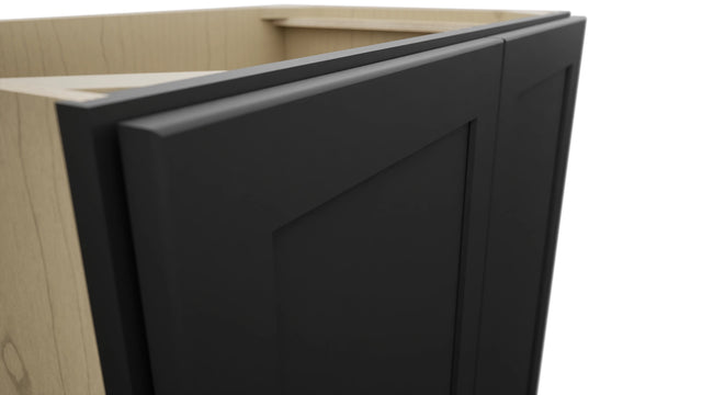 Fabuwood Galaxy Pitch Black VB33FD Vanity Base Standard Cabinet, Detail View