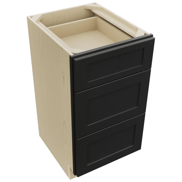 Fabuwood Galaxy Pitch Black VDB18-34 Vanity Drawer Cabinet, Top View