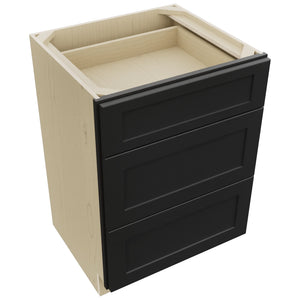 Fabuwood Galaxy Pitch Black VDB24-34 Vanity Drawer Cabinet, Top View