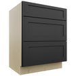Fabuwood Galaxy Pitch Black VDB27-34 Vanity Drawer Cabinet, Front View