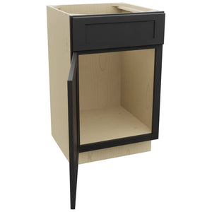 Fabuwood Galaxy Pitch Black VSB21-34 Vanity Sink Cabinet, Open View