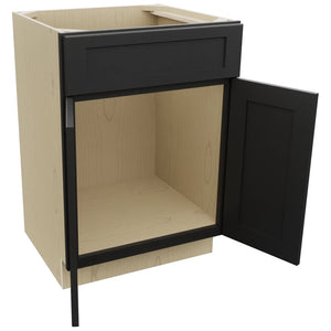 Fabuwood Galaxy Pitch Black VSB24-34 Vanity Sink Cabinet, Open View