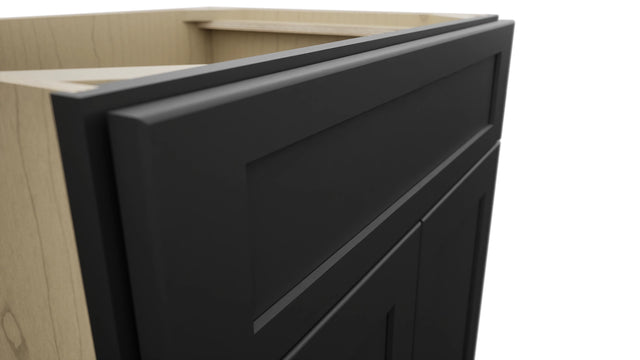 Fabuwood Galaxy Pitch Black VSB27-34 Vanity Sink Cabinet, Detail View