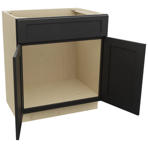 Fabuwood Galaxy Pitch Black VSB30-34 Vanity Sink Cabinet, Open View