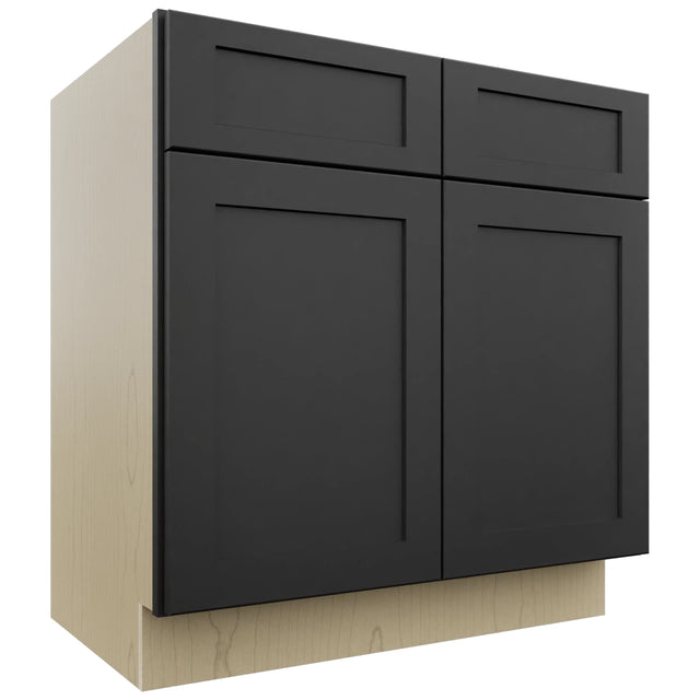 Fabuwood Galaxy Pitch Black VSB33-34 Vanity Sink Cabinet, Front View