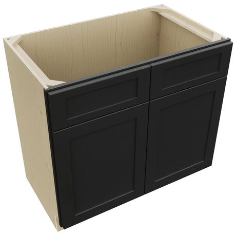 Fabuwood Galaxy Pitch Black VSB36-34 Vanity Sink Cabinet, Top View