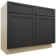 Fabuwood Galaxy Pitch Black VSB42-34 Vanity Sink Cabinet, Front View