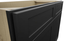 Fabuwood Galaxy Pitch Black VSB42-34 Vanity Sink Cabinet, Detail View