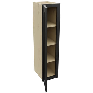 Fabuwood Galaxy Pitch Black W0939 Wall Standard Cabinet, Open View