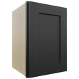 Fabuwood Galaxy Pitch Black W1218 Wall Standard Cabinet, Front View