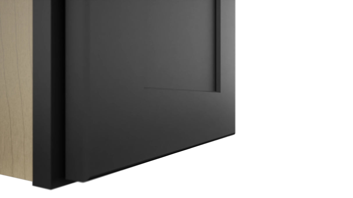 Fabuwood Galaxy Pitch Black W1218 Wall Standard Cabinet, Detail View