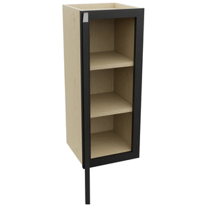 Fabuwood Galaxy Pitch Black W1230 Wall Standard Cabinet, Open View
