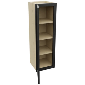 Fabuwood Galaxy Pitch Black W1239 Wall Standard Cabinet, Open View