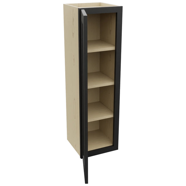 Fabuwood Galaxy Pitch Black W1242 Wall Standard Cabinet, Open View