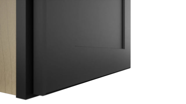 Fabuwood Galaxy Pitch Black W1515 Wall Standard Cabinet, Detail View
