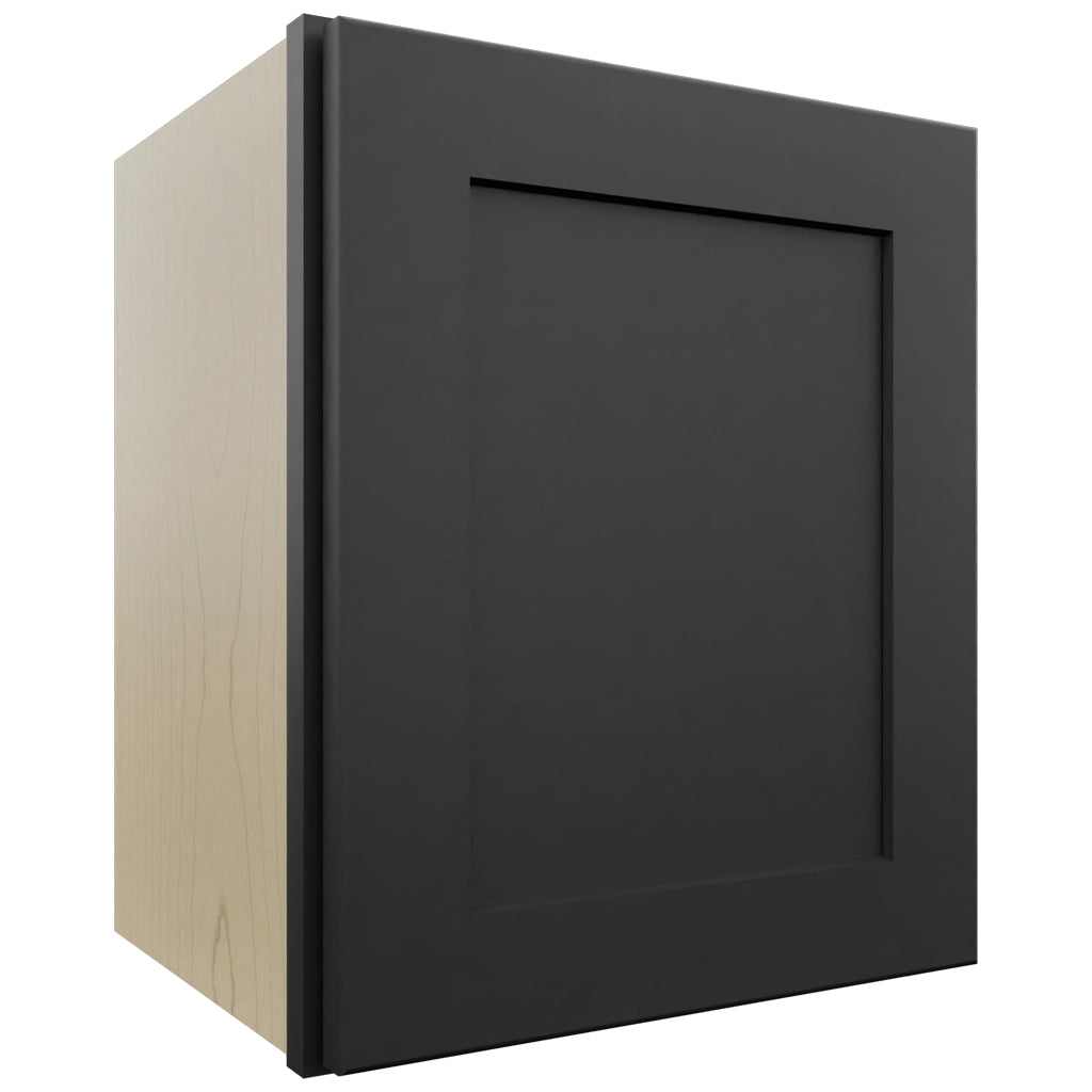 Fabuwood Galaxy Pitch Black W1518 Wall Standard Cabinet, Front View