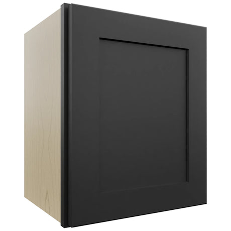 Fabuwood Galaxy Pitch Black W1518 Wall Standard Cabinet, Front View