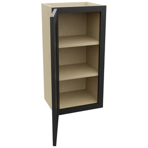 Fabuwood Galaxy Pitch Black W1530 Wall Standard Cabinet, Open View