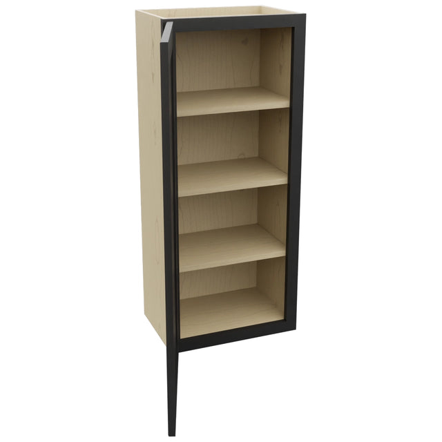 Fabuwood Galaxy Pitch Black W1842 Wall Standard Cabinet, Open View
