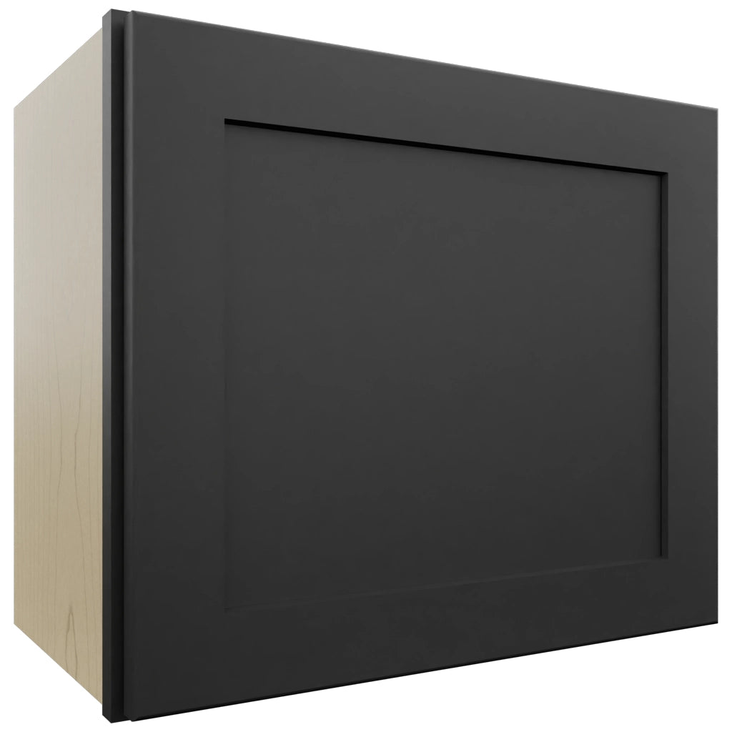 Fabuwood Galaxy Pitch Black W2118 Wall Standard Cabinet, Front View
