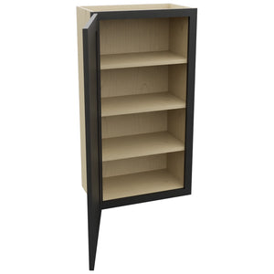Fabuwood Galaxy Pitch Black W2139 Wall Standard Cabinet, Open View