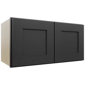 Fabuwood Galaxy Pitch Black W2412 Wall Standard Cabinet, Front View