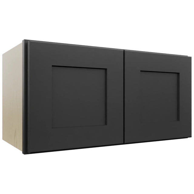 Fabuwood Galaxy Pitch Black W2412 Wall Standard Cabinet, Front View