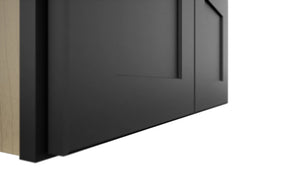 Fabuwood Galaxy Pitch Black W2412 Wall Standard Cabinet, Detail View