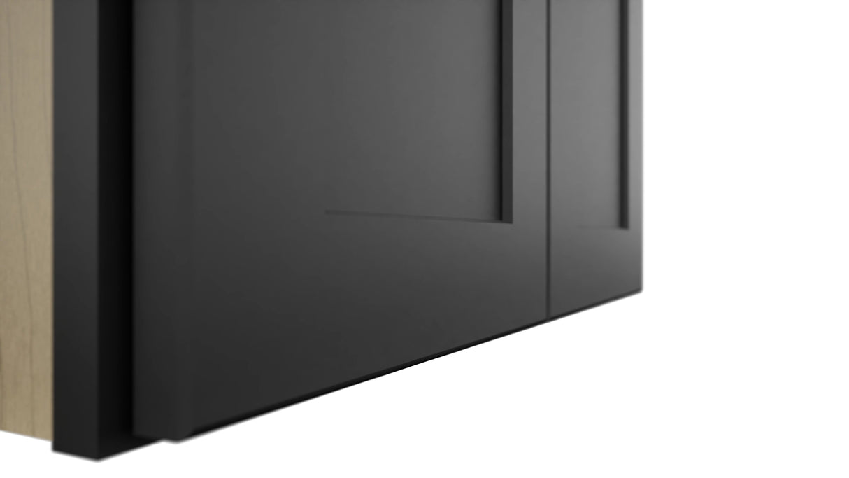 Fabuwood Galaxy Pitch Black W2421 Wall Standard Cabinet, Detail View