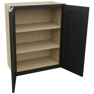 Fabuwood Galaxy Pitch Black W2430 Wall Standard Cabinet, Open View