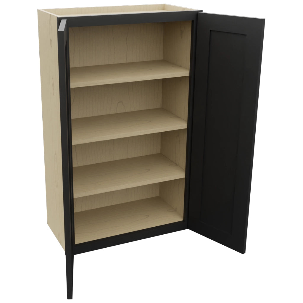 Fabuwood Galaxy Pitch Black W2439 Wall Standard Cabinet, Open View