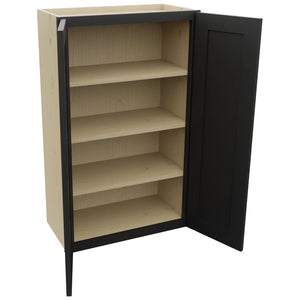 Fabuwood Galaxy Pitch Black W2439 Wall Standard Cabinet, Open View