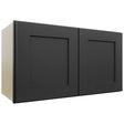 Fabuwood Galaxy Pitch Black W2715 Wall Standard Cabinet, Front View