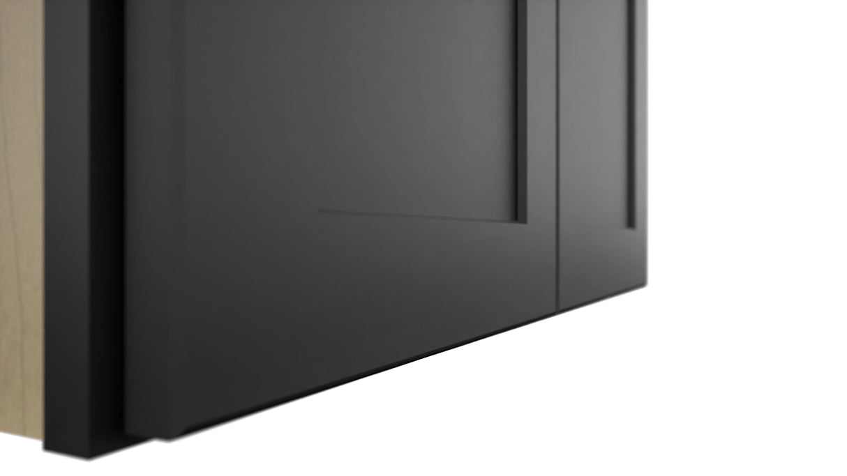 Fabuwood Galaxy Pitch Black W2739 Wall Standard Cabinet, Detail View