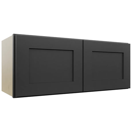 Fabuwood Galaxy Pitch Black W3012 Wall Standard Cabinet, Front View