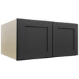 Fabuwood Galaxy Pitch Black W301524 Wall Deep Cabinet, Front View