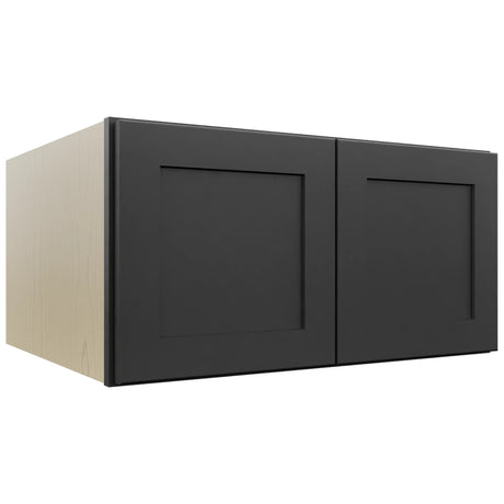 Fabuwood Galaxy Pitch Black W301524 Wall Deep Cabinet, Front View