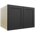 Fabuwood Galaxy Pitch Black W302124 Wall Deep Cabinet, Front View