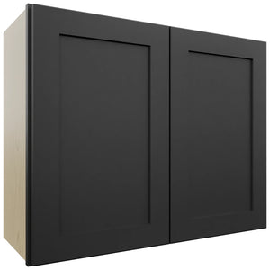 Fabuwood Galaxy Pitch Black W3024 Wall Standard Cabinet, Front View