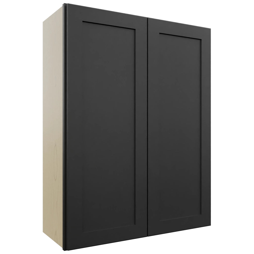 Fabuwood Galaxy Pitch Black W3039 Wall Standard Cabinet, Front View
