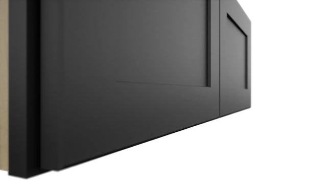 Fabuwood Galaxy Pitch Black W331224 Wall Deep Cabinet, Detail View