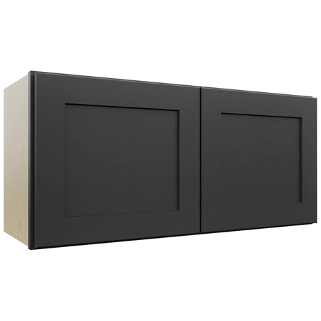 Fabuwood Galaxy Pitch Black W3315 Wall Standard Cabinet, Front View